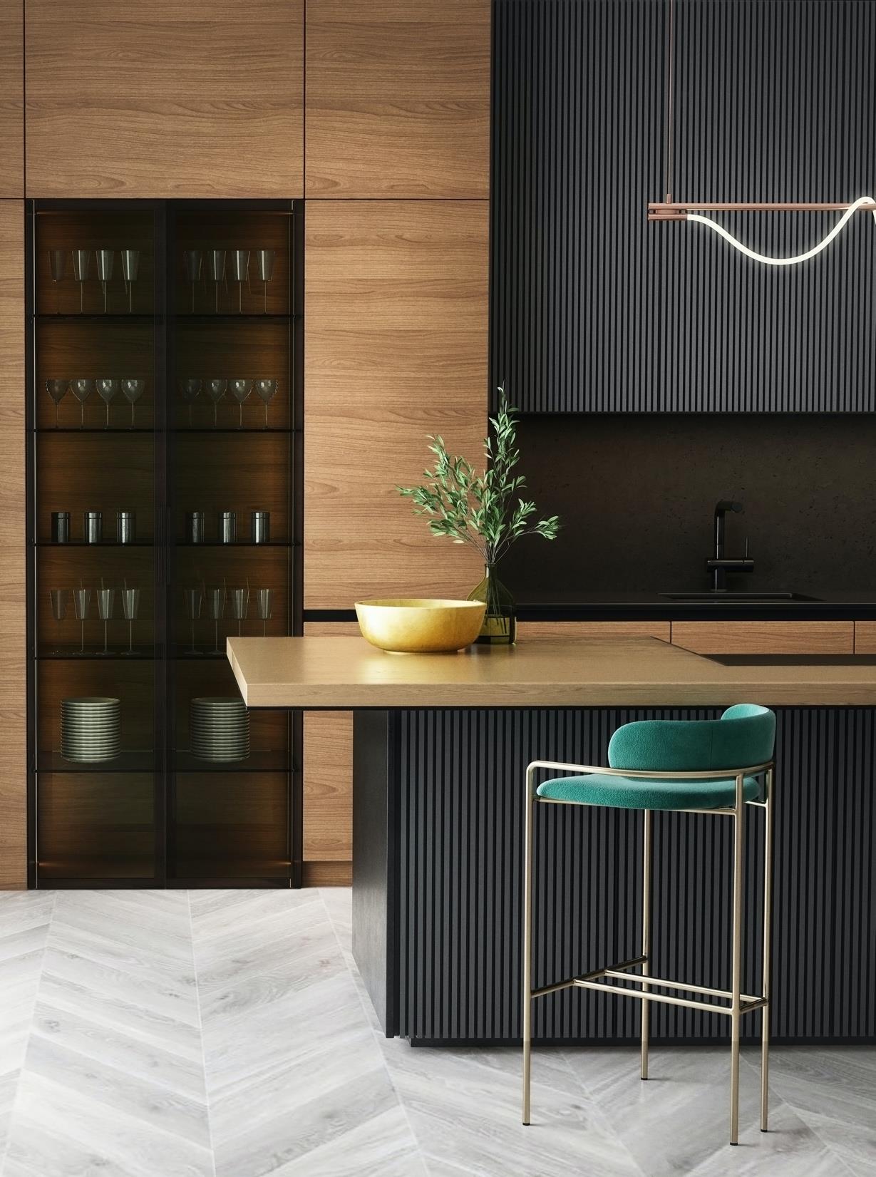 Kitchen interior detail